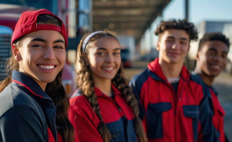 giovani lavoratori che sorridono
