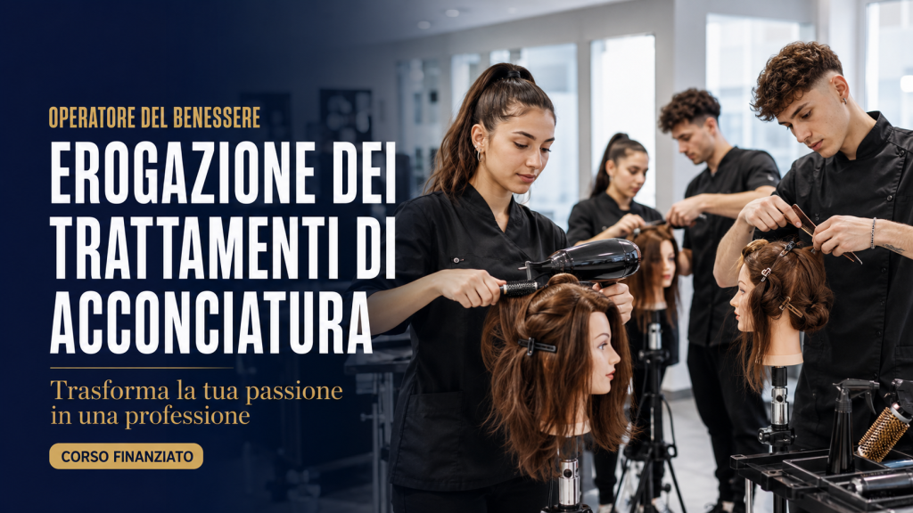 Iscrizioni aperte al corso per Operatore del benessere – Erogazione dei trattamenti di acconciatura